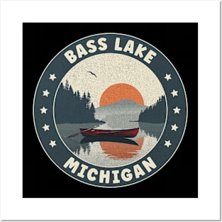 Bass Lake Michigan Sunset Posters and Art